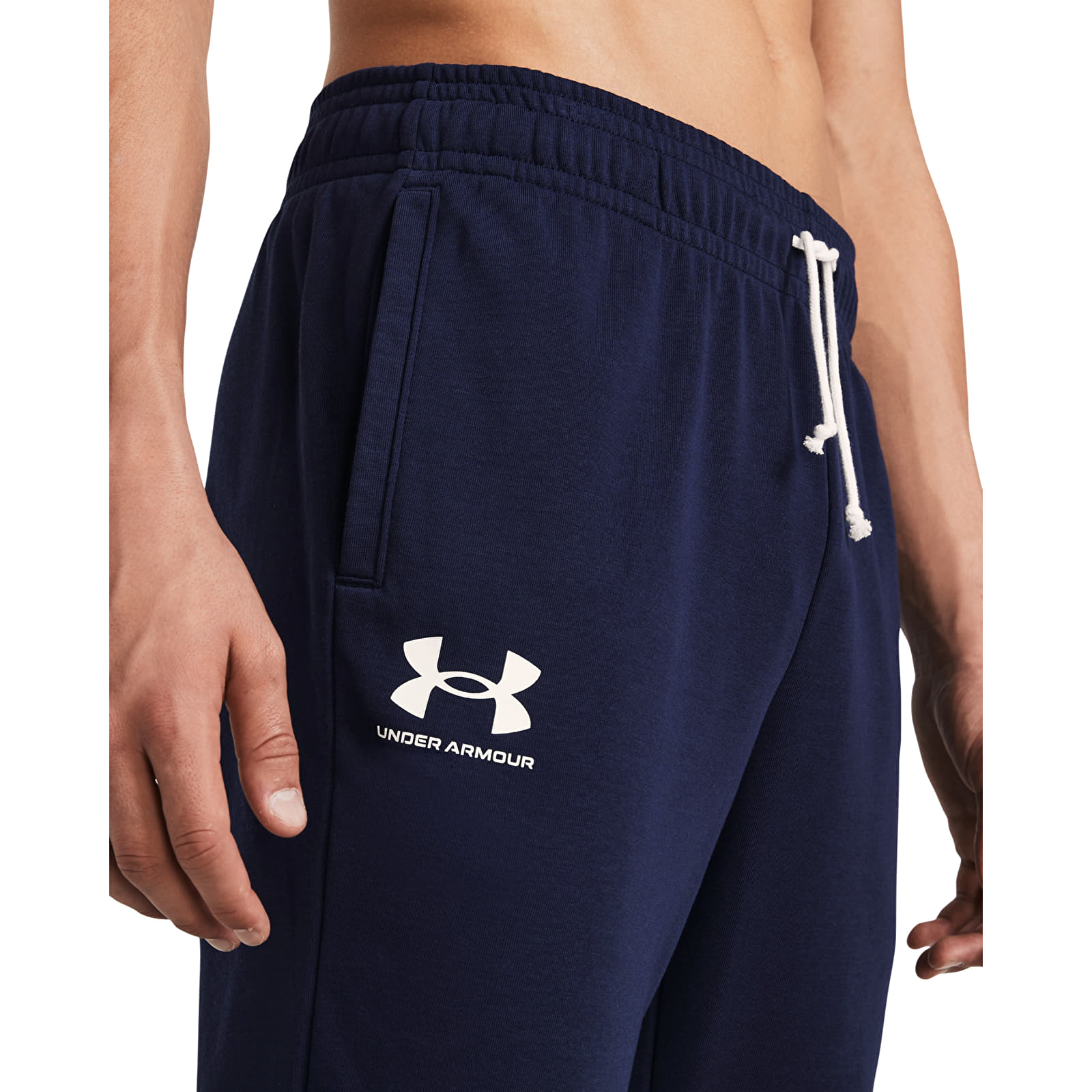 Meeste dressipüksid Under Armour Rival Terry Jogger Blue