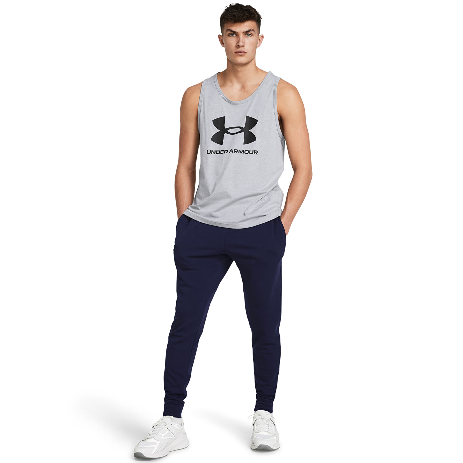 Meeste dressipüksid Under Armour Rival Terry Jogger Blue