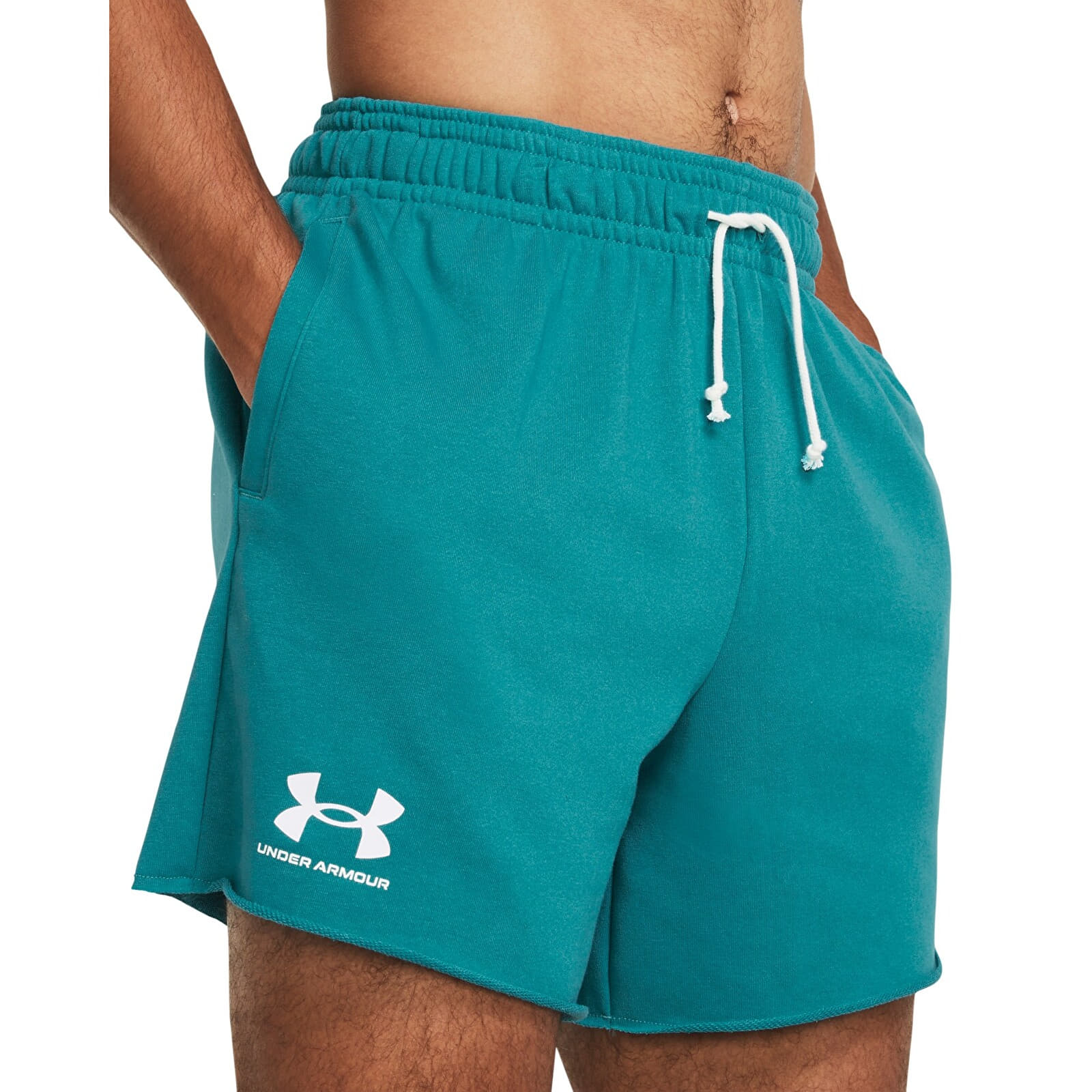 Pánské kraťasy Under Armour Rival Terry 6in Short Blue