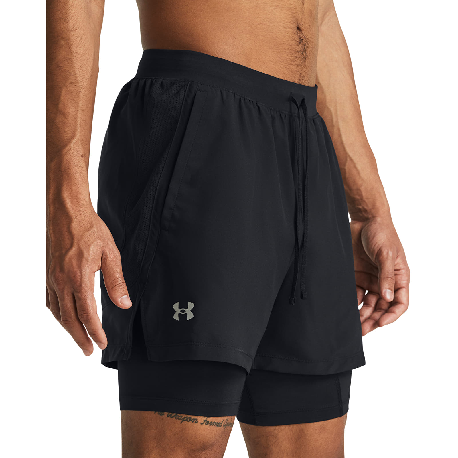 Чоловічі шорти Under Armour LAUNCH 5'' 2-IN1 SHORTS Black