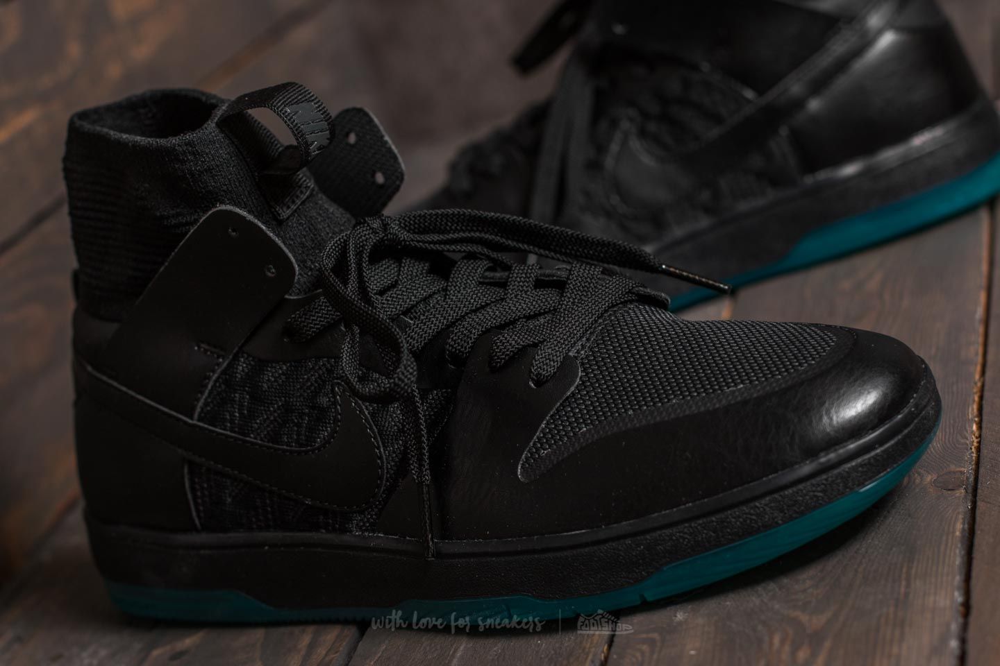 Men s shoes Nike SB Zoom Dunk High Elite Black Black Dark Atomic