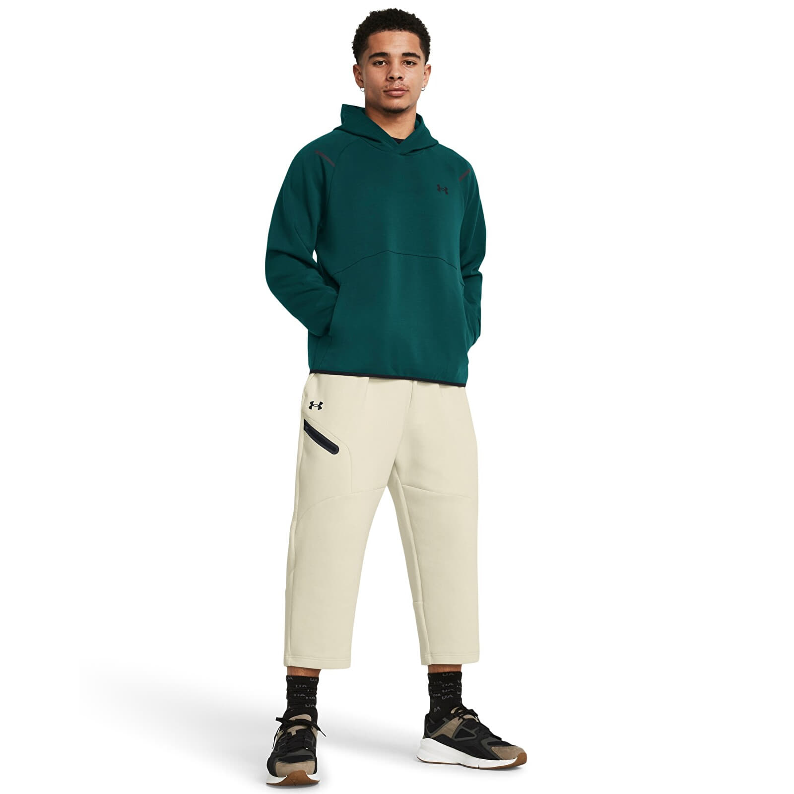 Мъжки суичъри Under Armour Unstoppable Fleece Hoodie Blue