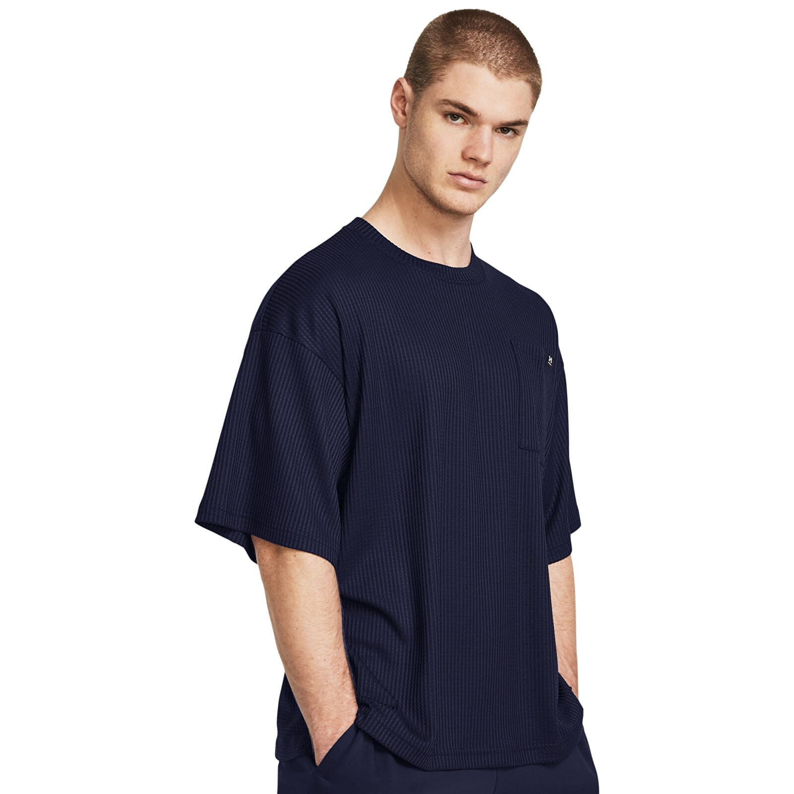 Men's T-shirts Under Armour Rival Waffle Crew Blue