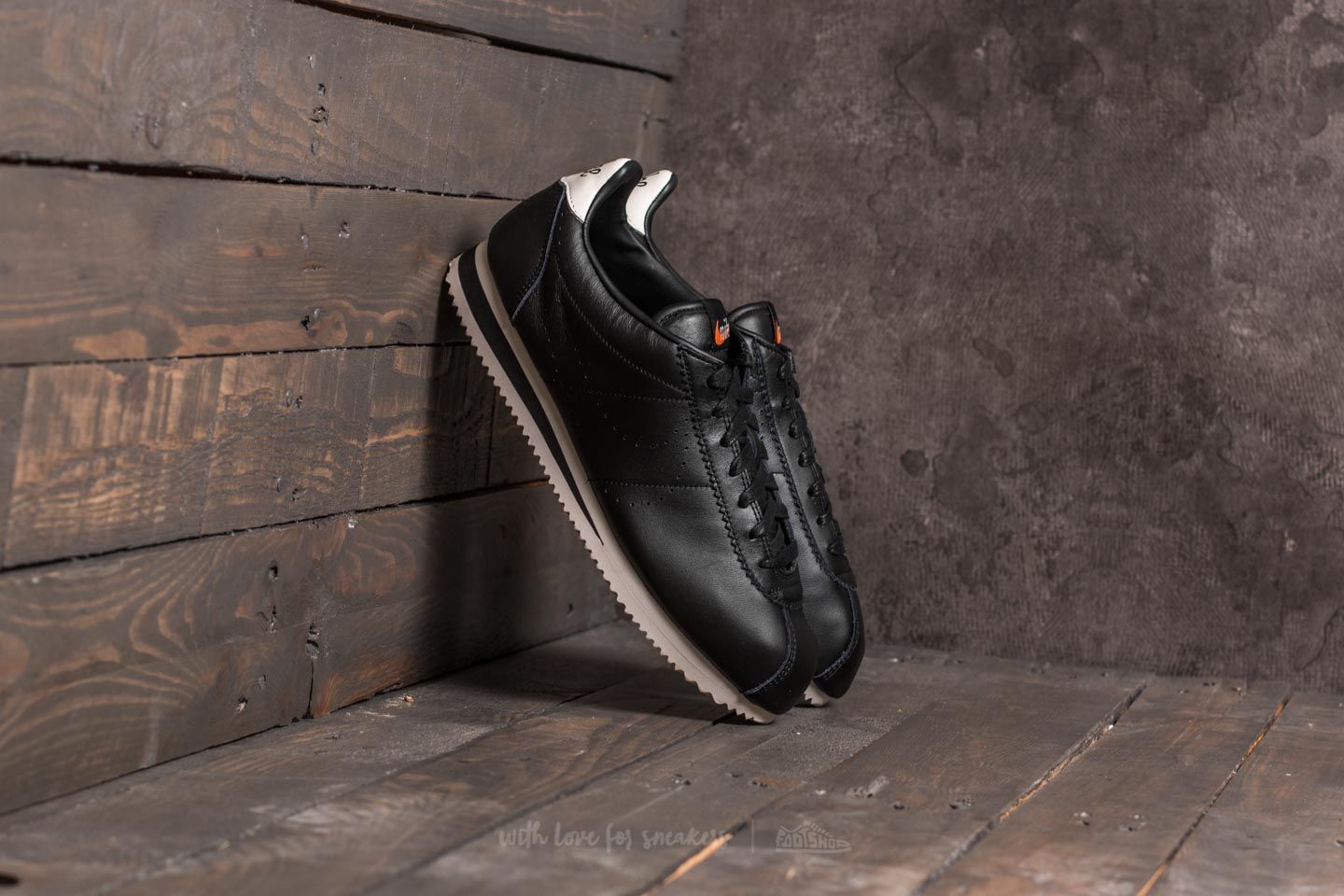 Nike cortez leather premium black gum shop