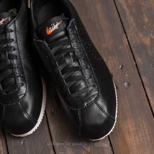 Nike cortez outlet black leather mens