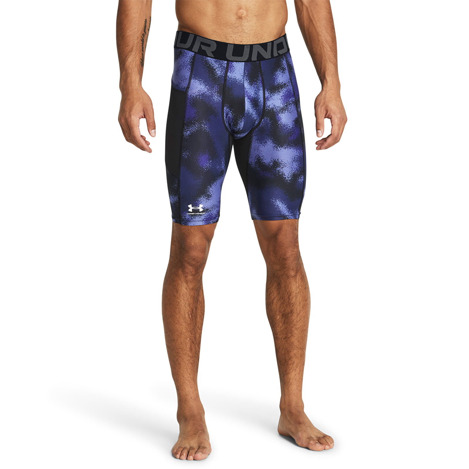 Men's shorts Under Armour HG Armour Printed Lg Sts Purple
