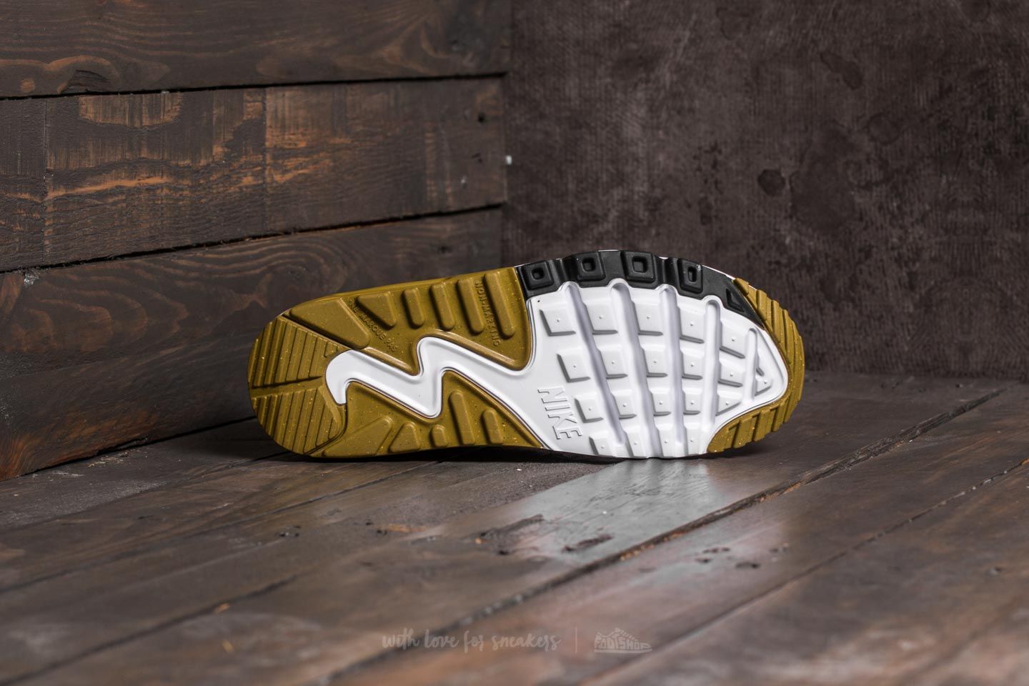 Încălțăminte și sneakerși pentru femei Nike Air Max 90 Leather (GS) Cargo Khaki/ Cool Grey-Black