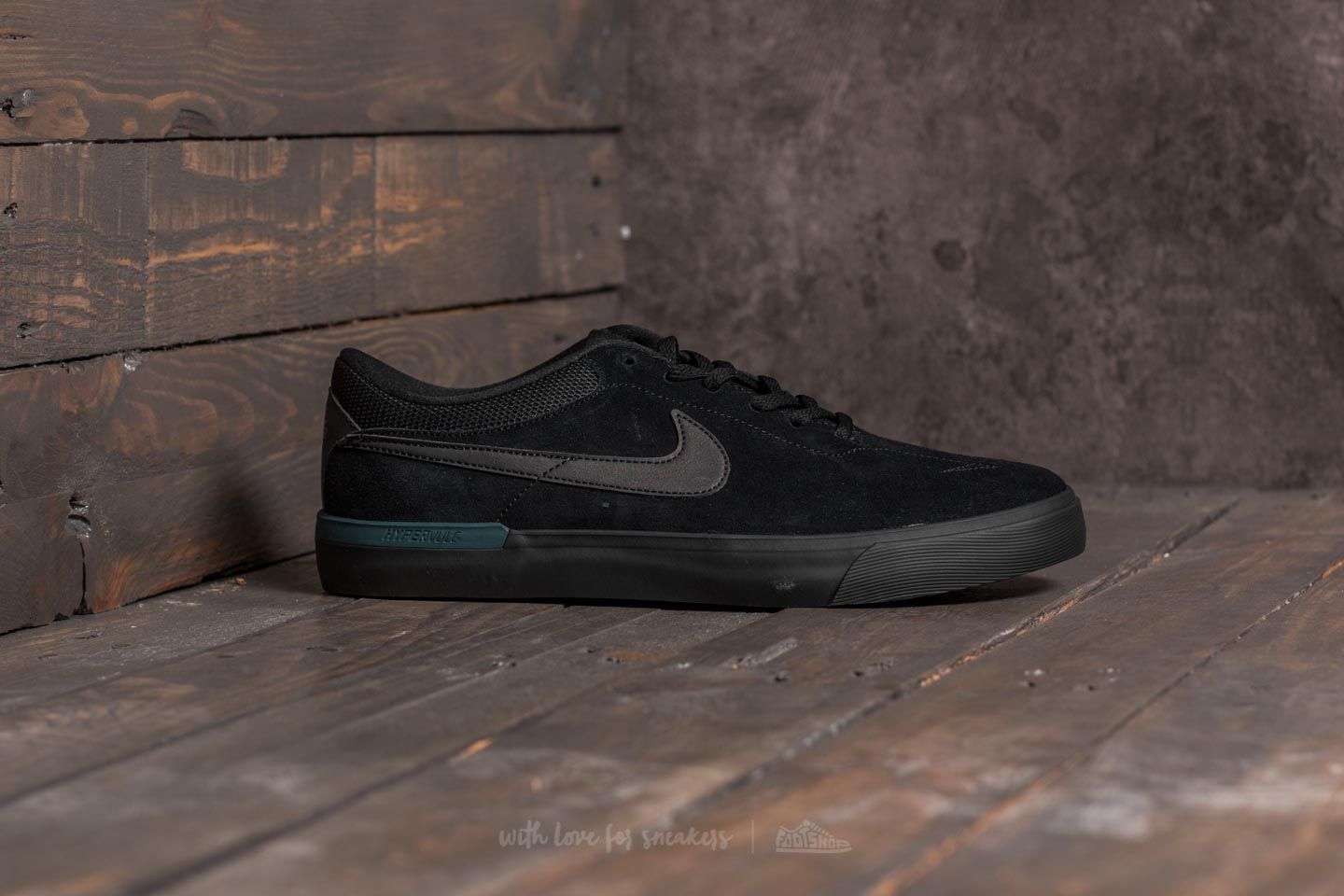 Men s shoes Nike SB Koston Hypervulc Black Metallic Black Footshop