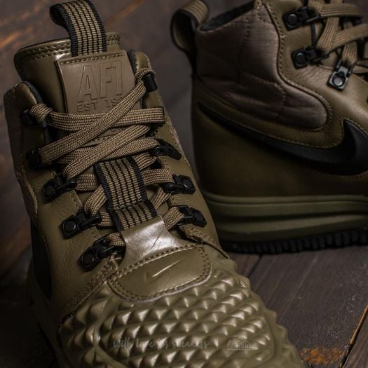 Women s shoes Nike Lunar Force 1 Duckboot 17 GS Medium Olive Black Wolf Grey Footshop