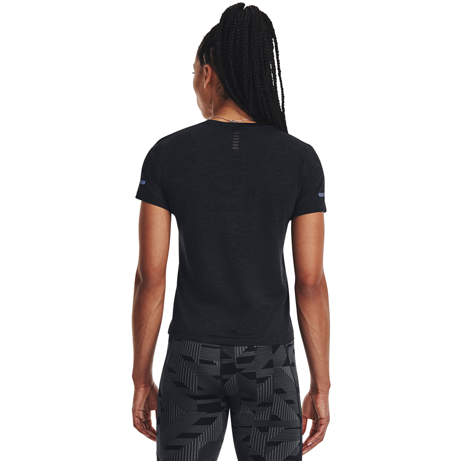 Dámská trička Under Armour Seamless Stride SS Black