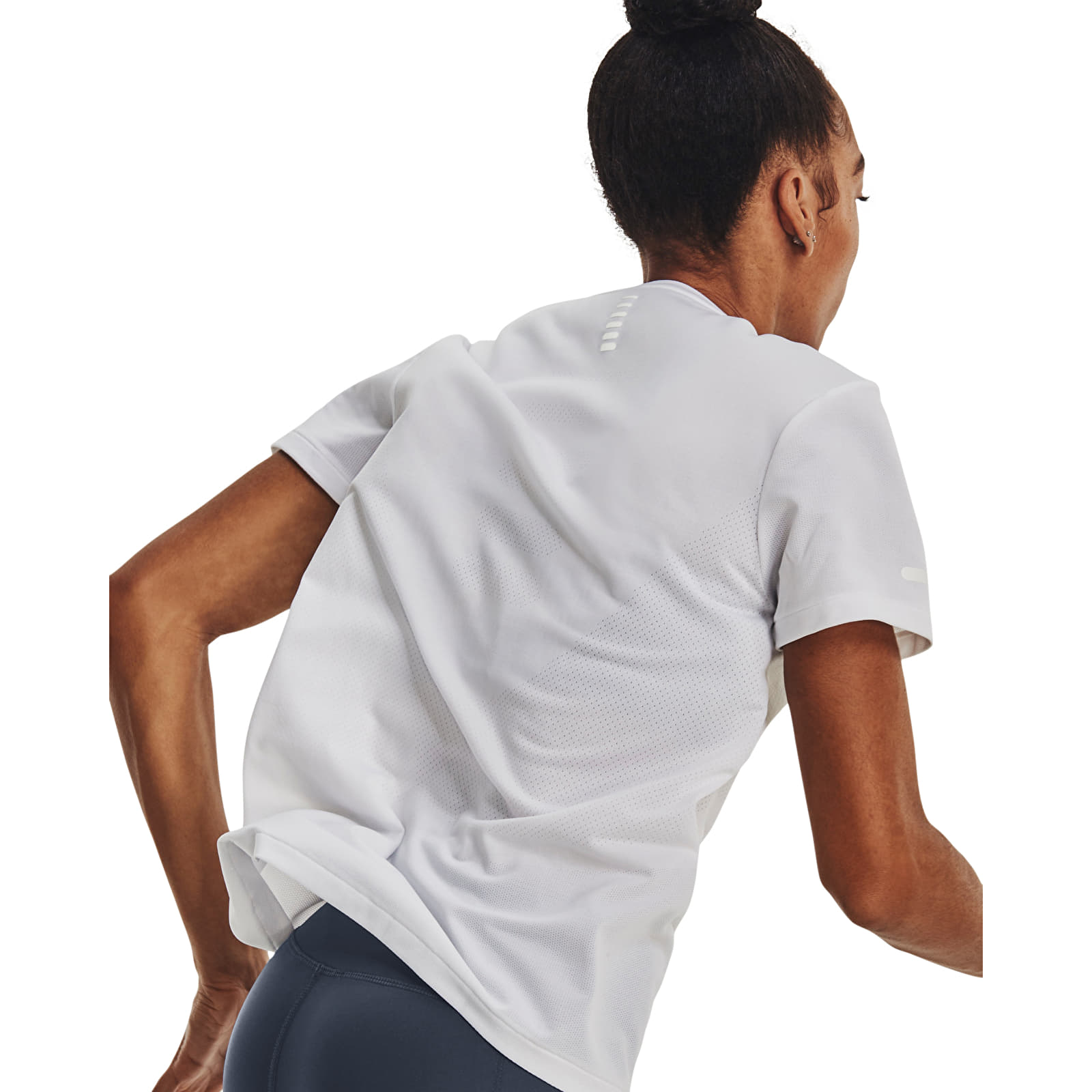 Women's T-shirts Under Armour Seamless Stride SS White