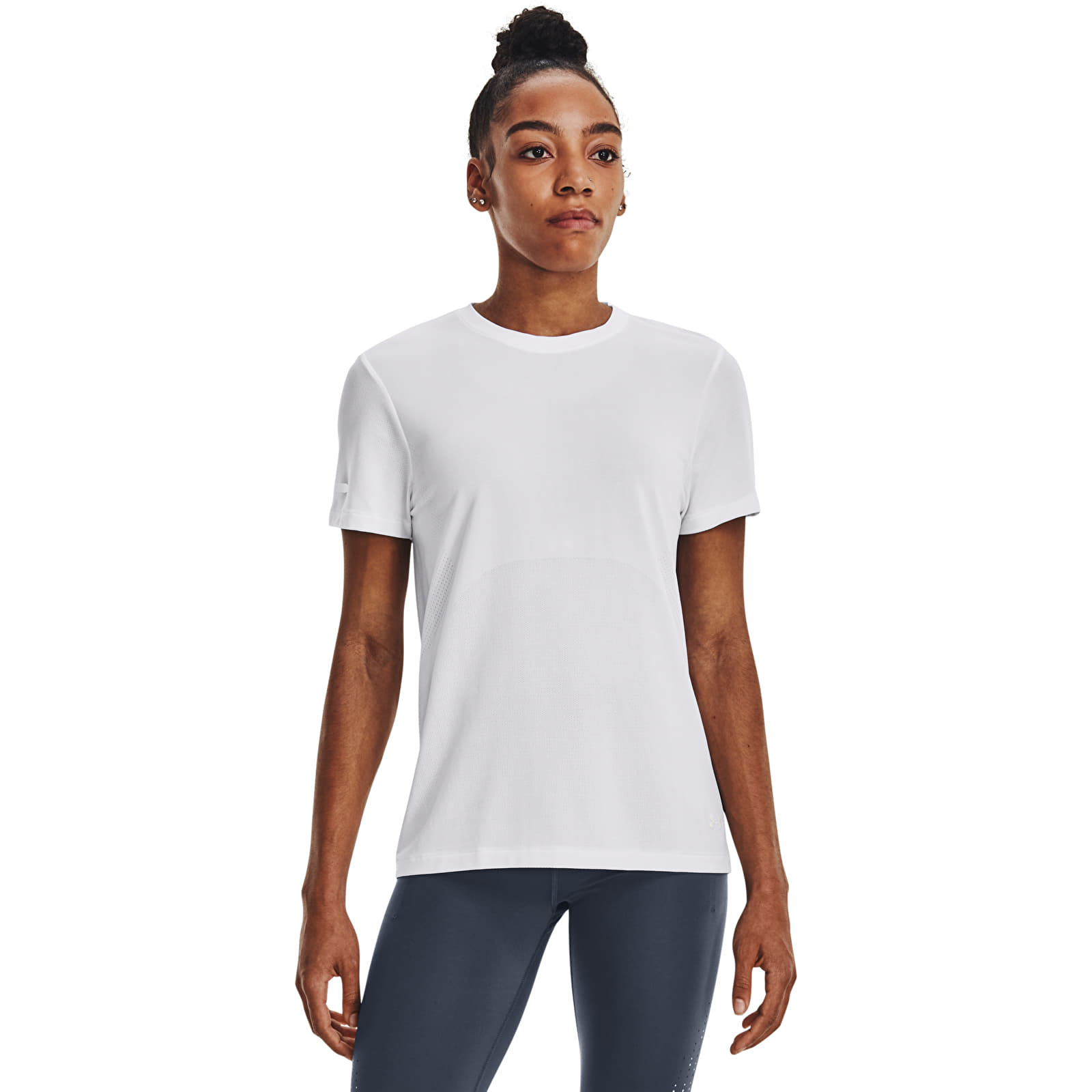 Women's T-shirts Under Armour Seamless Stride SS White