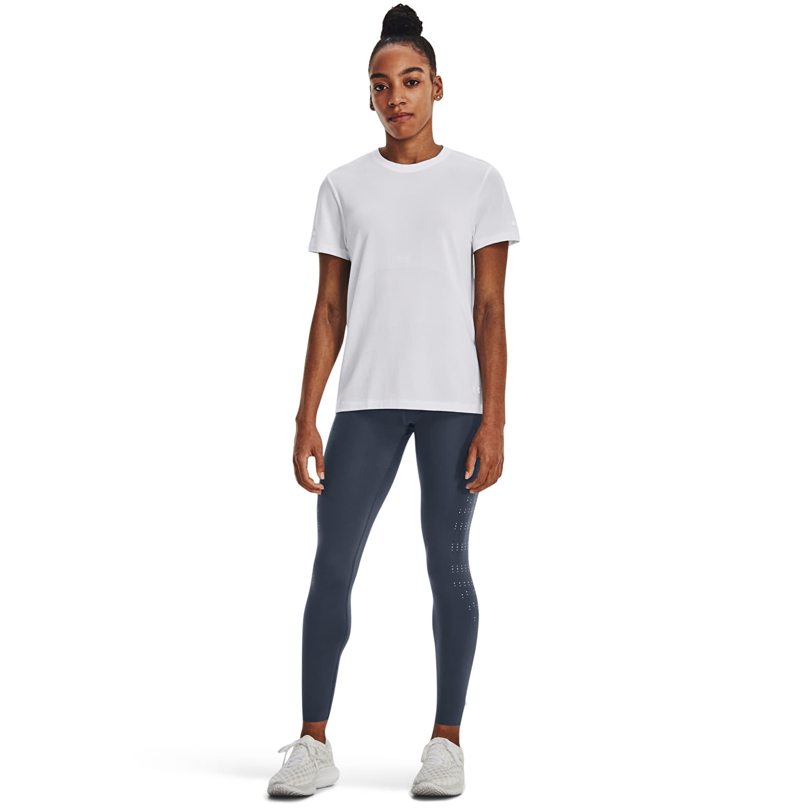 Women's T-shirts Under Armour Seamless Stride SS White