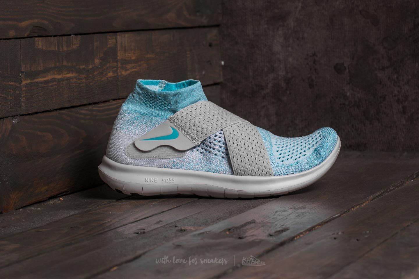 Women s shoes Nike W Free RN Motion Flyknit 2017 Glacier Blue Polarized Blue Footshop