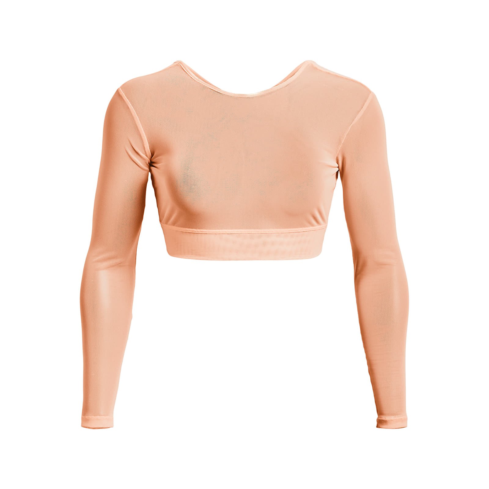 Naiste kapuutsiga dressid Under Armour Pjt Rock Sheer Mesh LS Orange