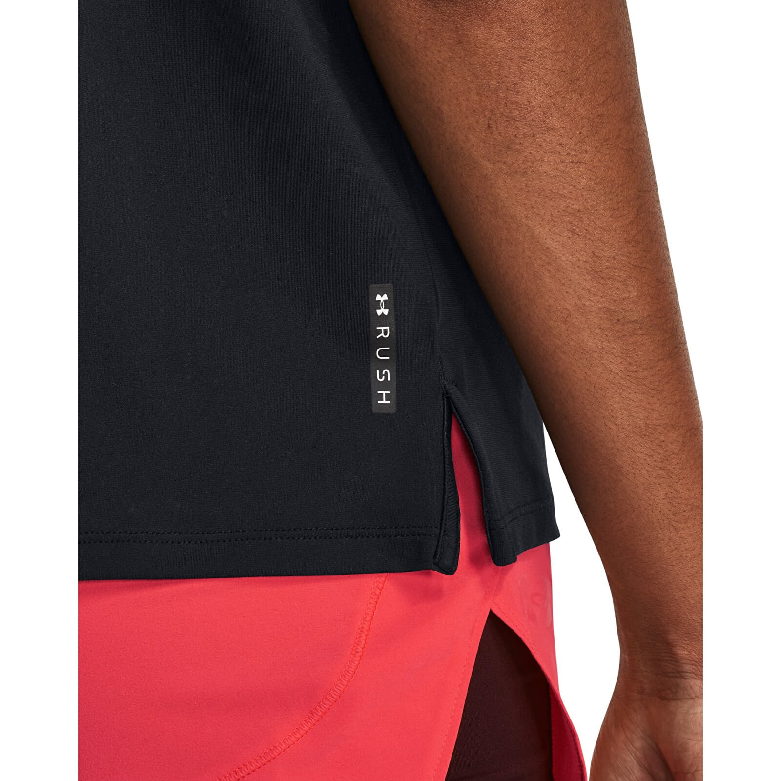 T-shirts til kvinder Under Armour Rush Energy SS 2.0 Black