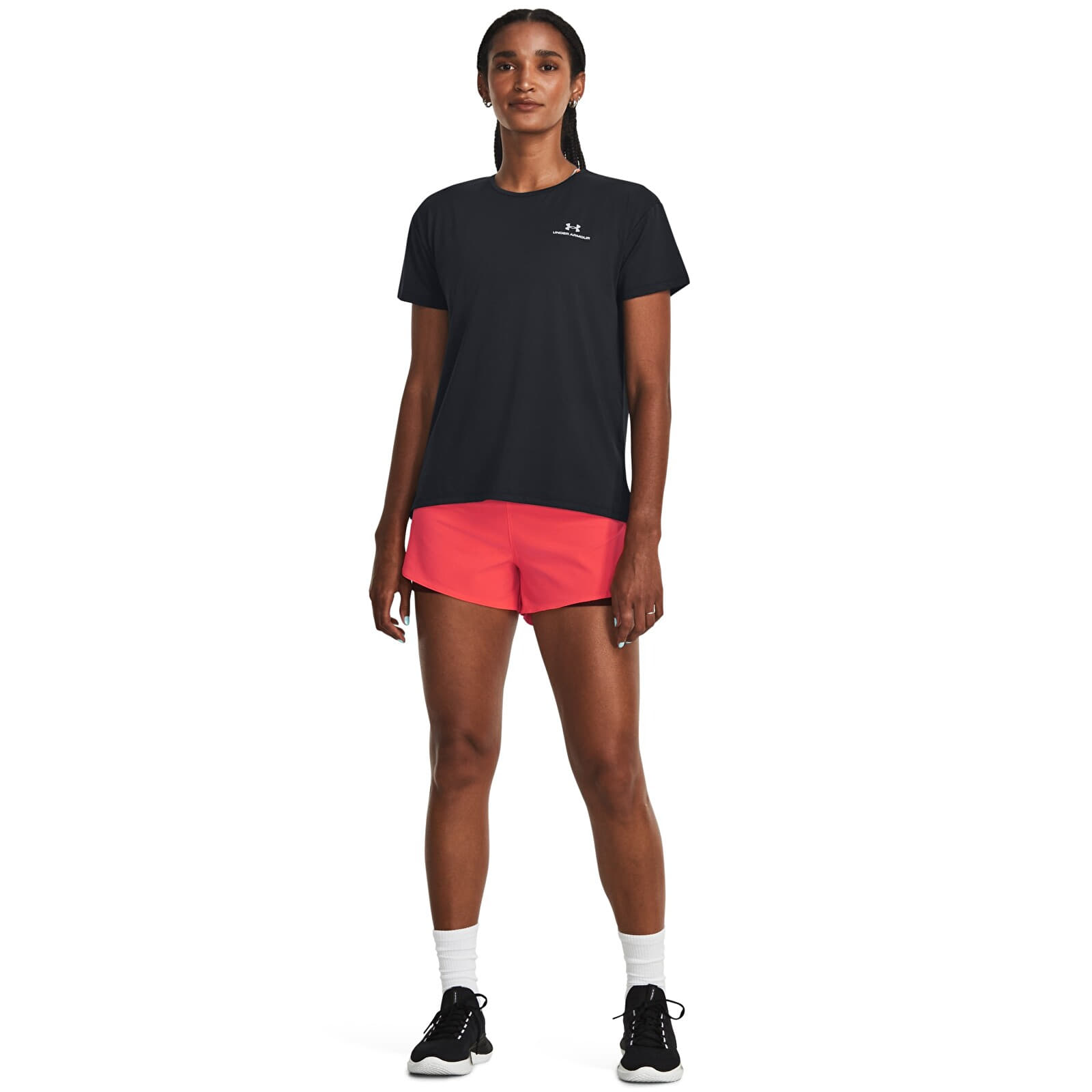 T-shirts til kvinder Under Armour Rush Energy SS 2.0 Black
