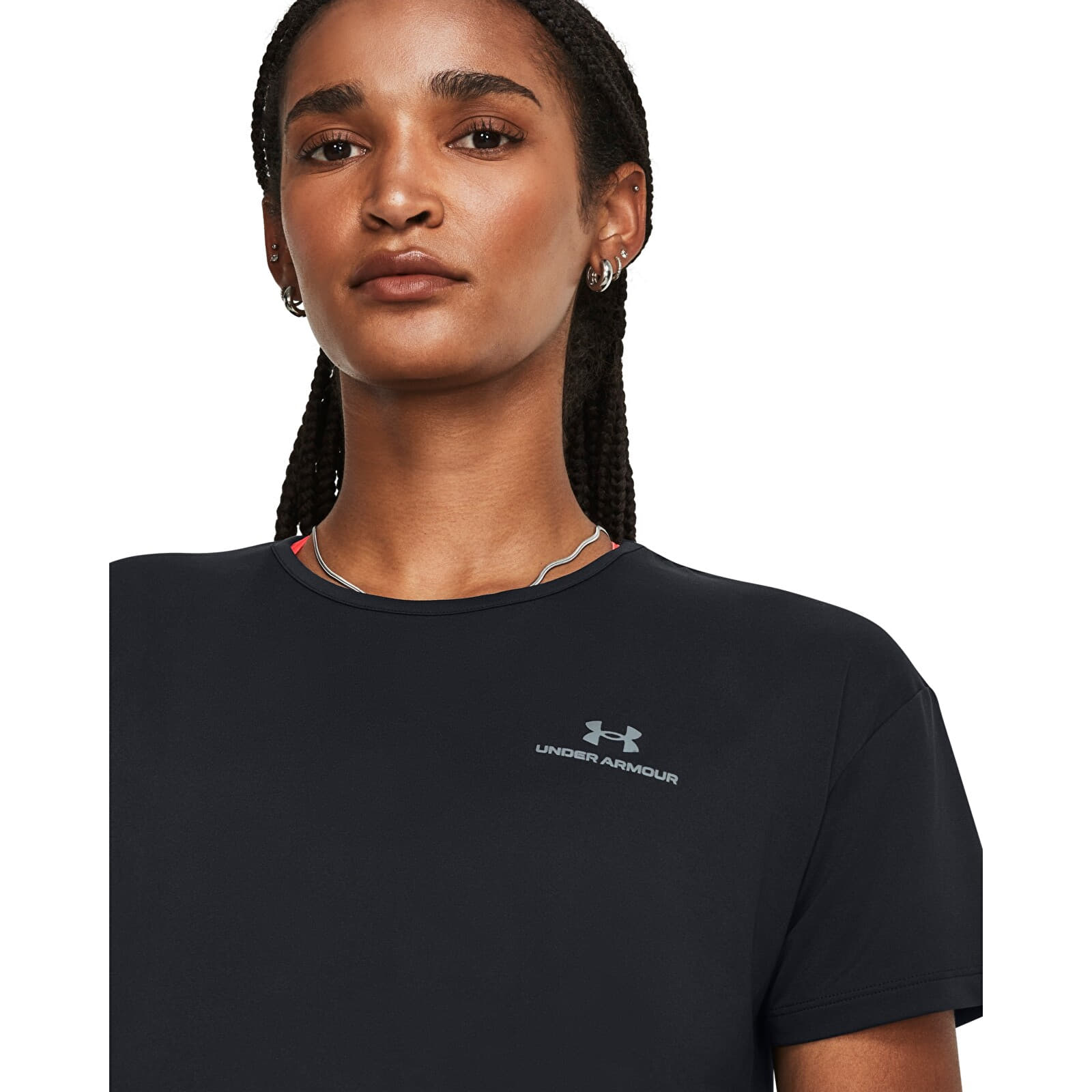 T-shirts til kvinder Under Armour Rush Energy SS 2.0 Black
