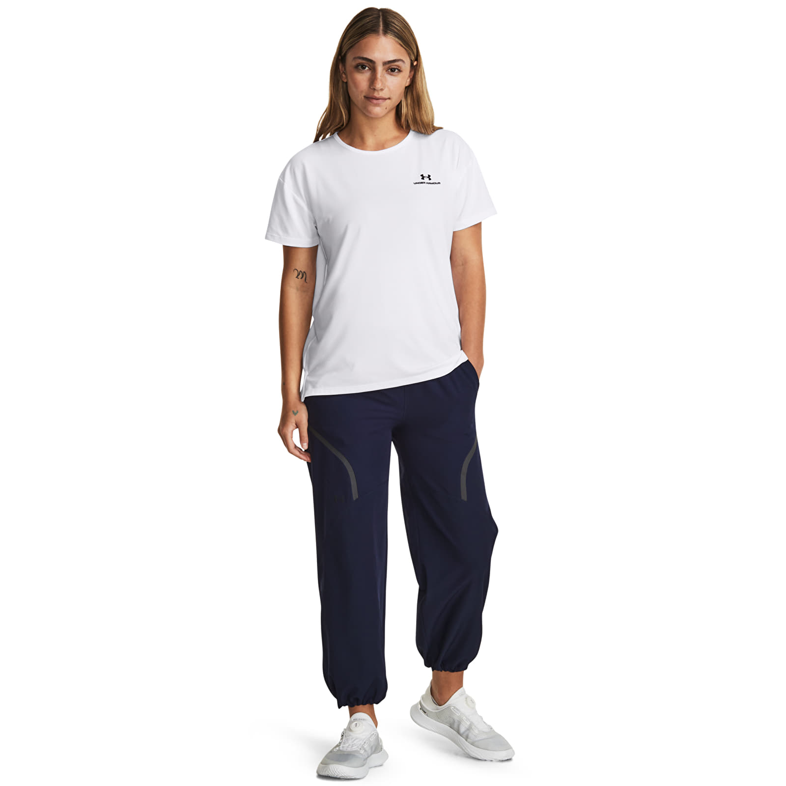 Dámská trička Under Armour Rush Energy SS 2.0 White