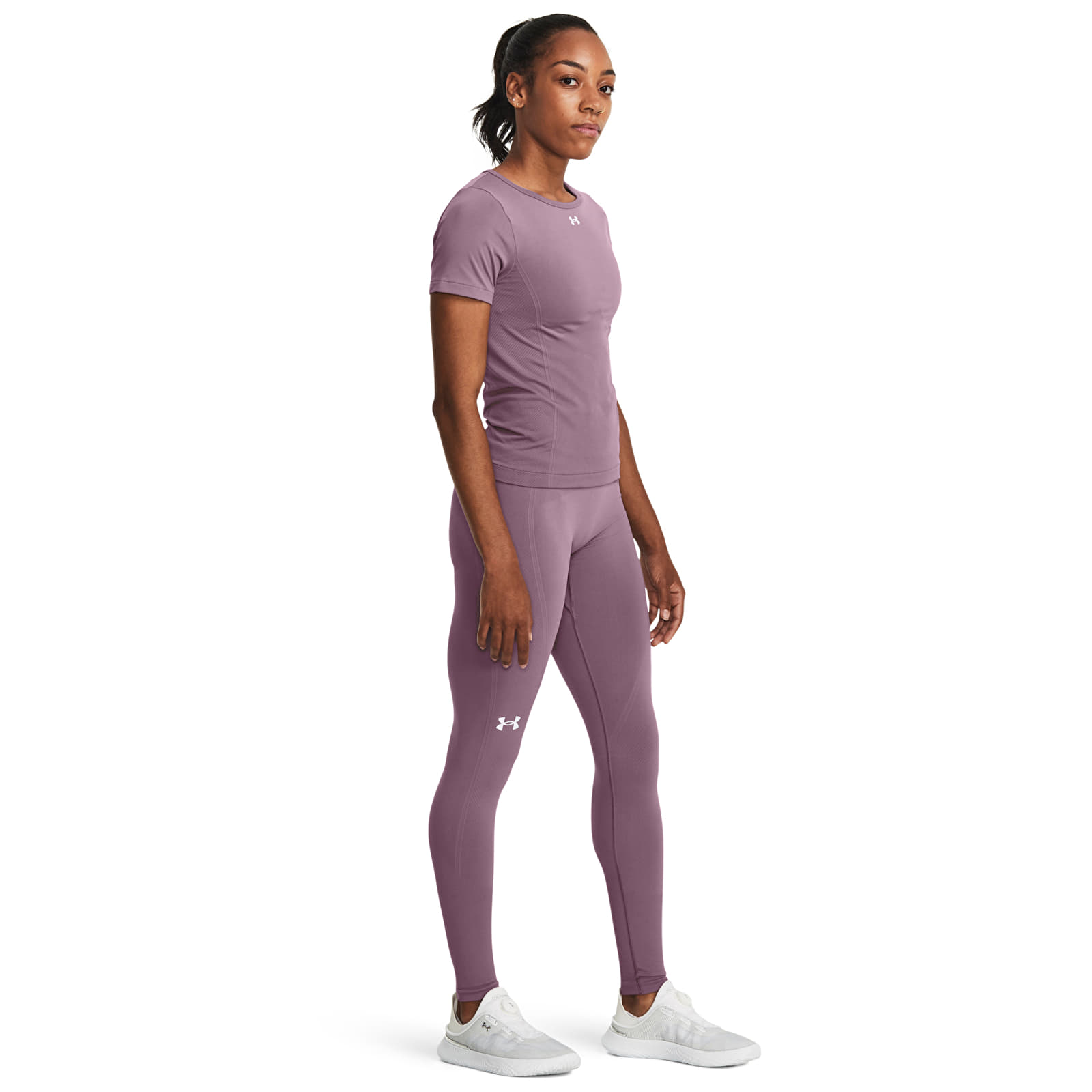 Moteriški marškinėliai Under Armour Train Seamless SS Purple