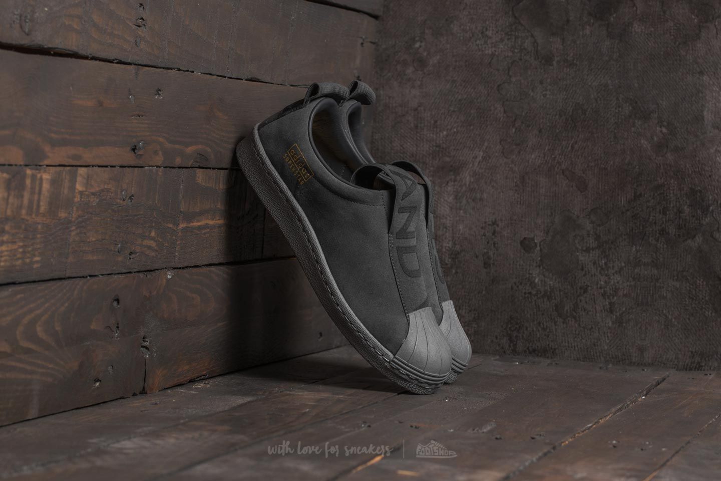 Women's shoes adidas Superstar BW3S Slip On Grey Five/ Grey Five/ Grey Three