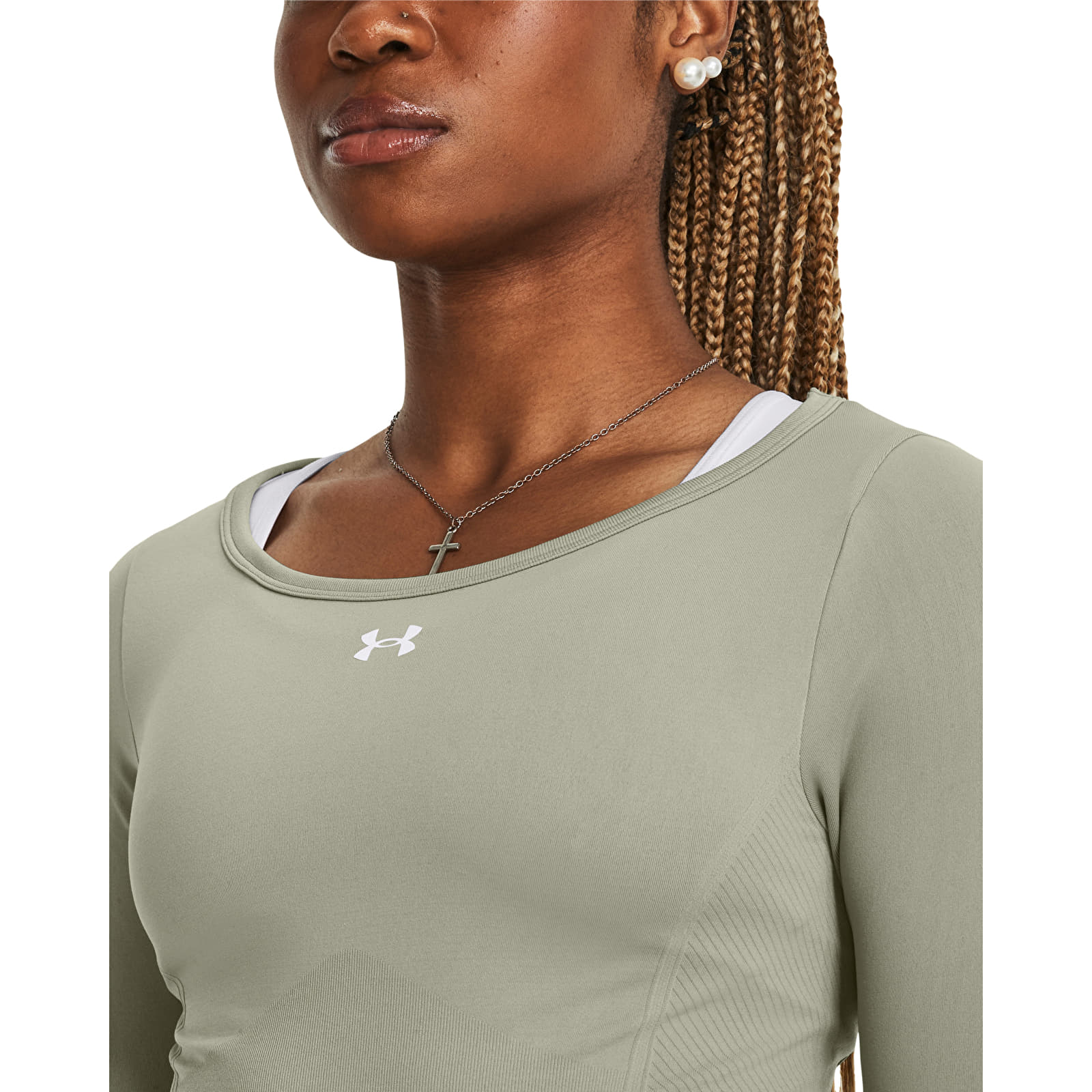 Women's T-shirts Under Armour Train Seamless LS Green