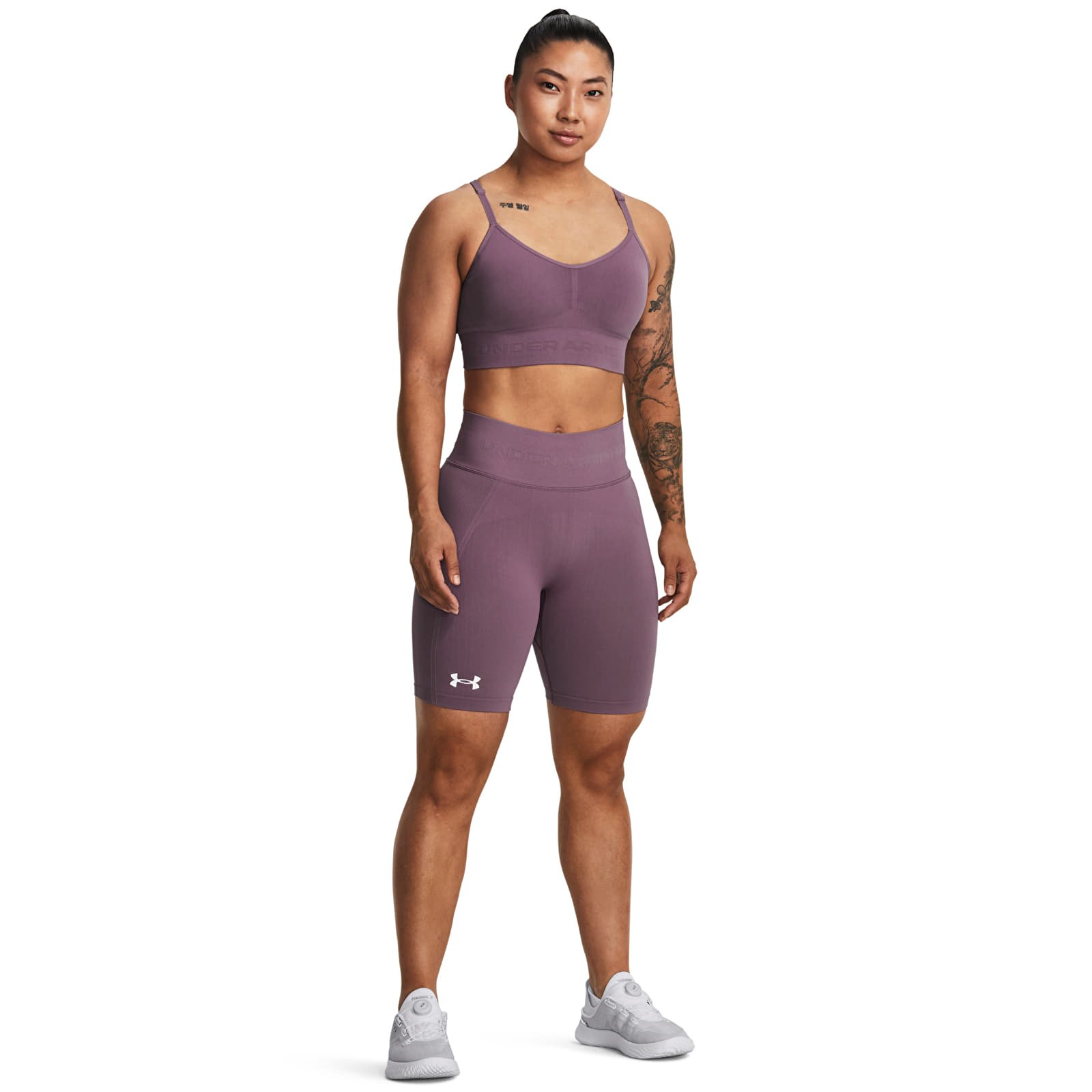 Shorts for kvinner Under Armour Train Seamless Short Purple