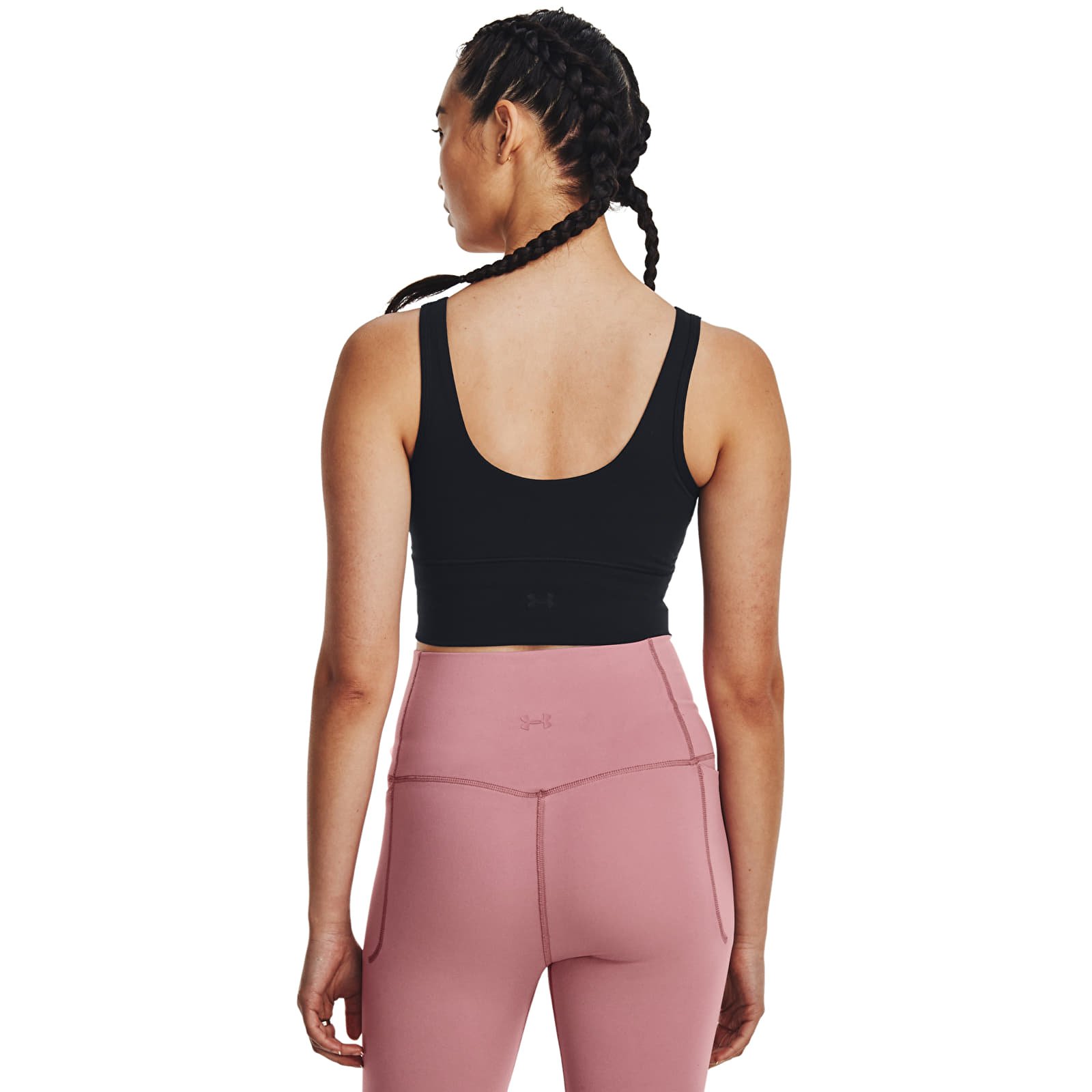 Dámská tílka Under Armour Meridian Fitted Crop Tank Black