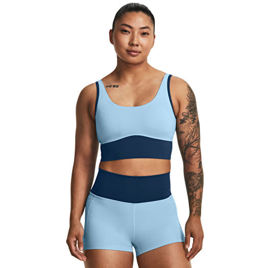 Under Armour Meridian Fitted Crop Tank Blue