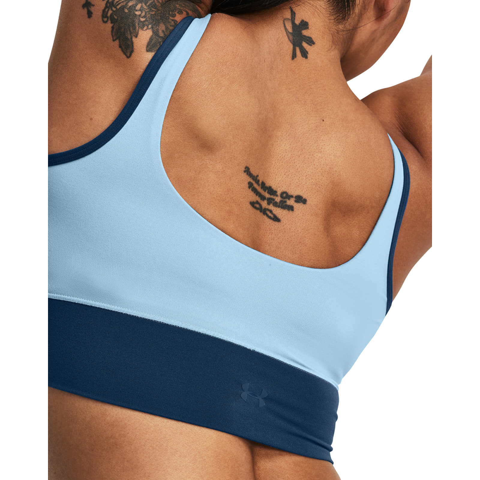 Dámská tílka Under Armour Meridian Fitted Crop Tank Blue