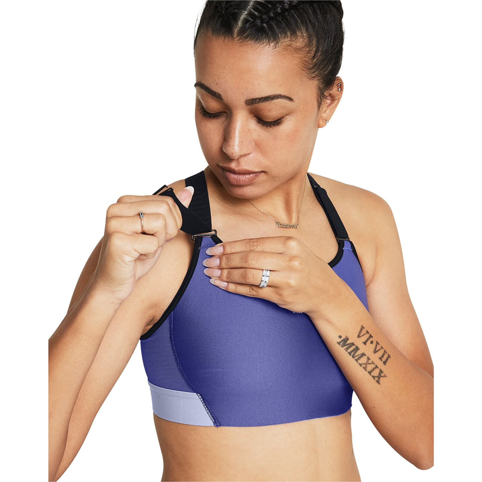 Podprsenky Under Armour HeatGear High Purple