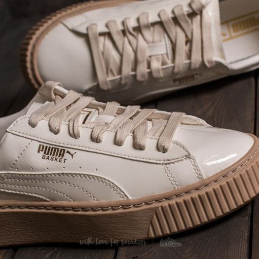 Chaussures et baskets femme Puma Basket Platform Patent Wn's  Marshmallow-Marshmallow | Footshop