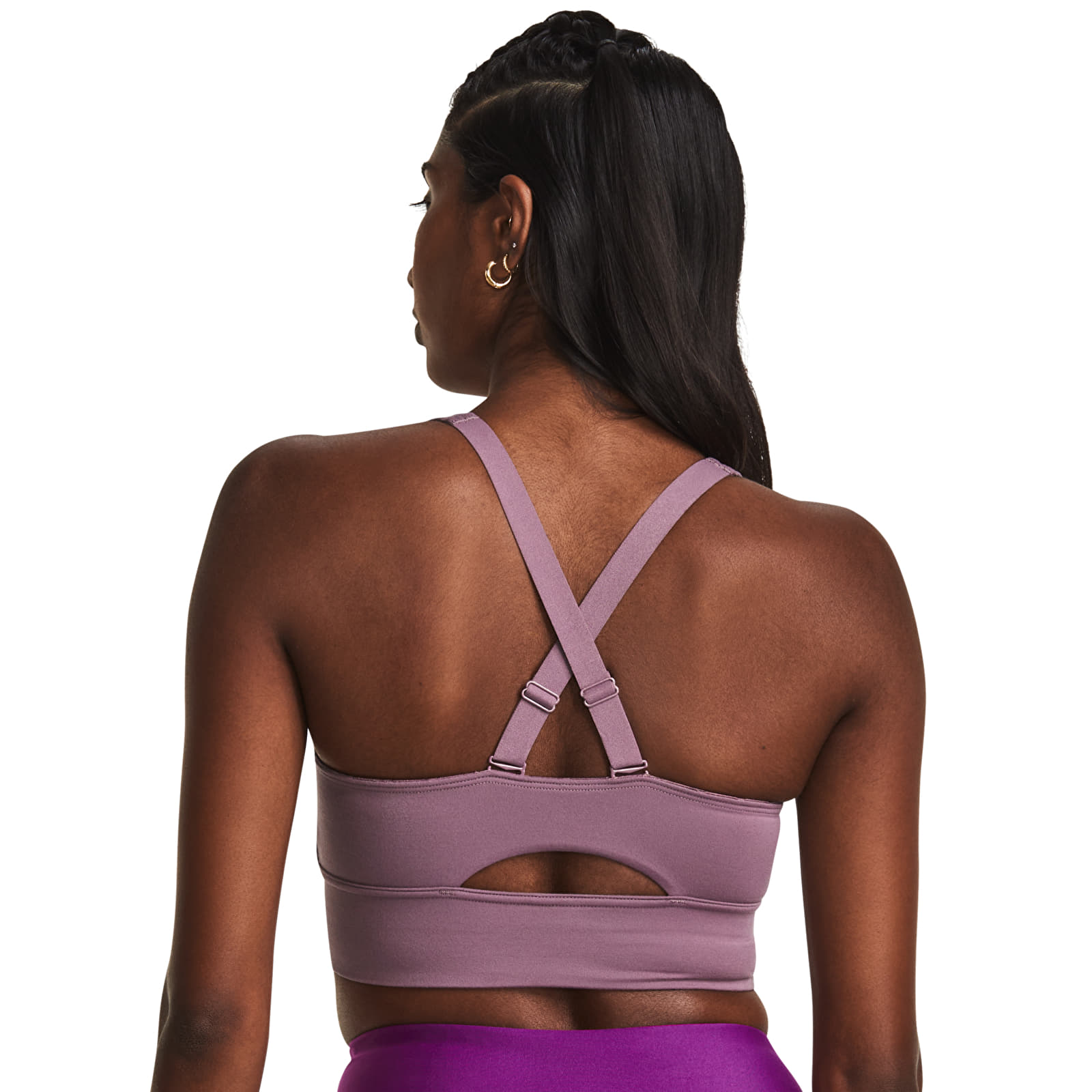 Soutien-gorge  Under Armour Smartform Evo Mid LongL CF Purple