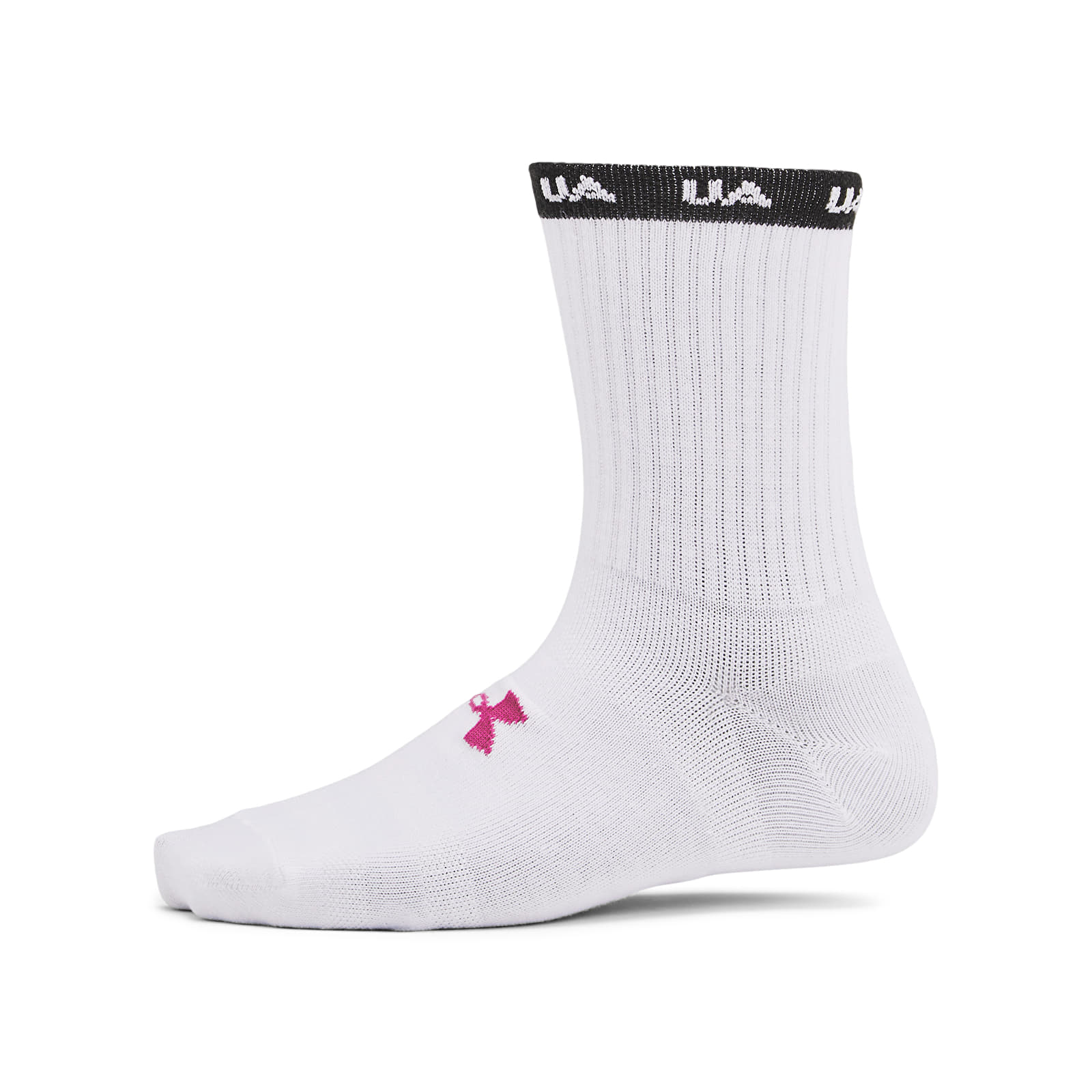 Socks Under Armour Essential Nv Mid Crew 3-Pack White