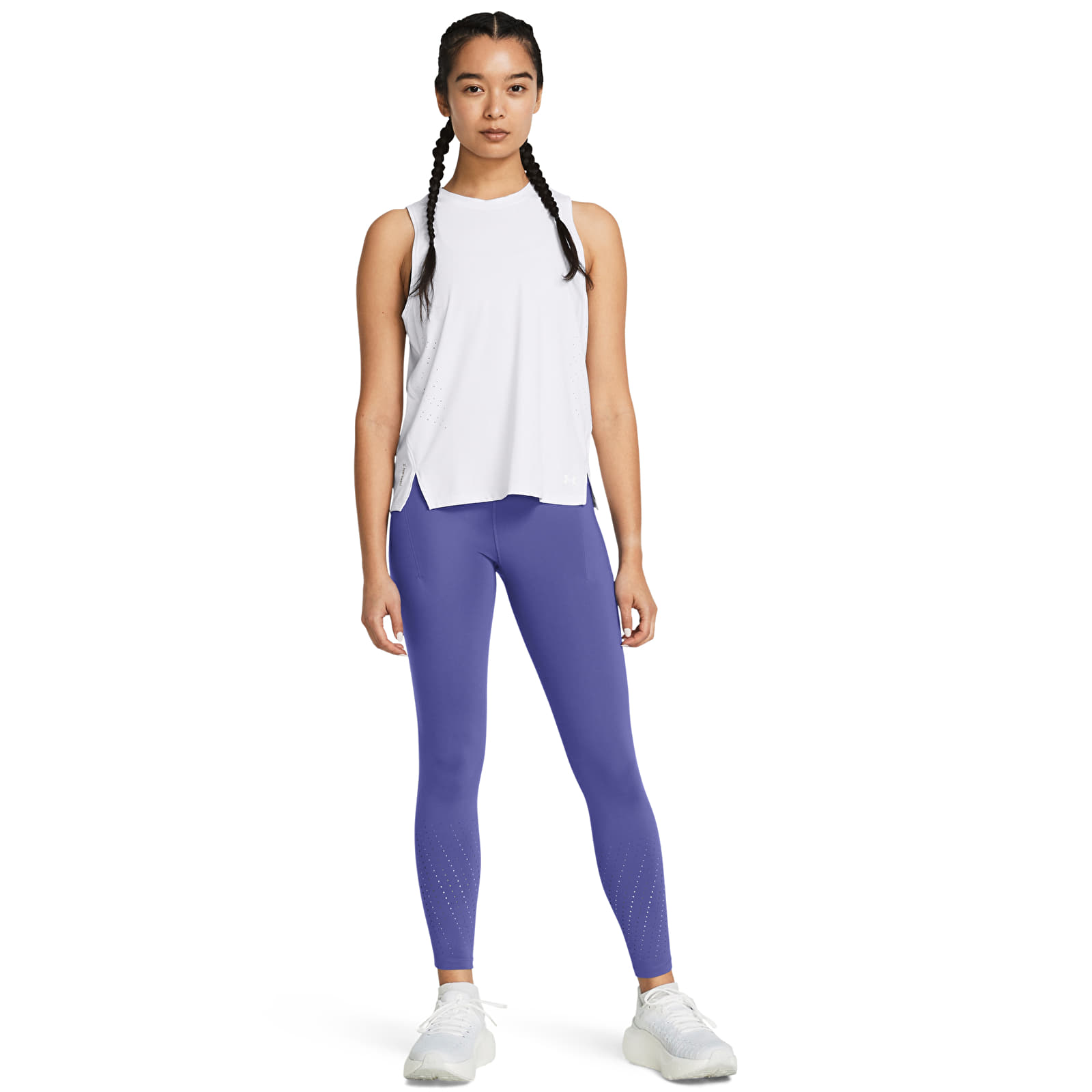 Дамски клин Under Armour Launch Elite Ankle Tights Purple