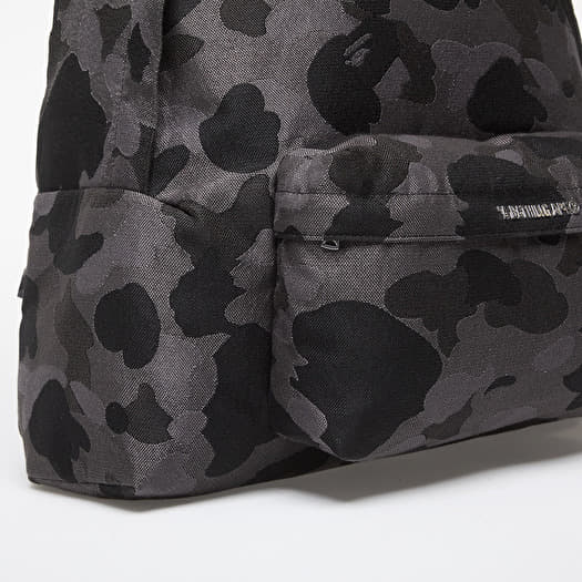Men's backpacks A BATHING APE Solid Camo Jacquard Daypack Black - Main Image