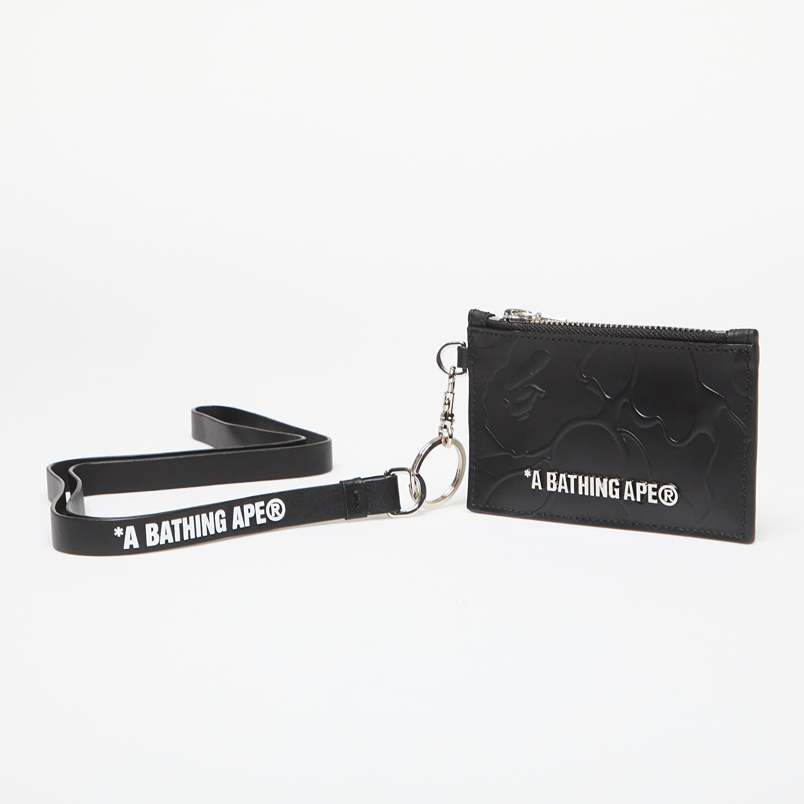 Herren Geldbeutel A BATHING APE Solid Camo Card Holder Small Wallet Black