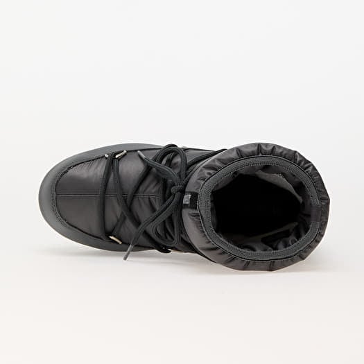 レトロ感ブーム【MOON BOOT】LOW NYLON WP 2 グレー ブラック Shoes Moon Boot Low Nylon Waterproof 2 Castlerock | Footshop
