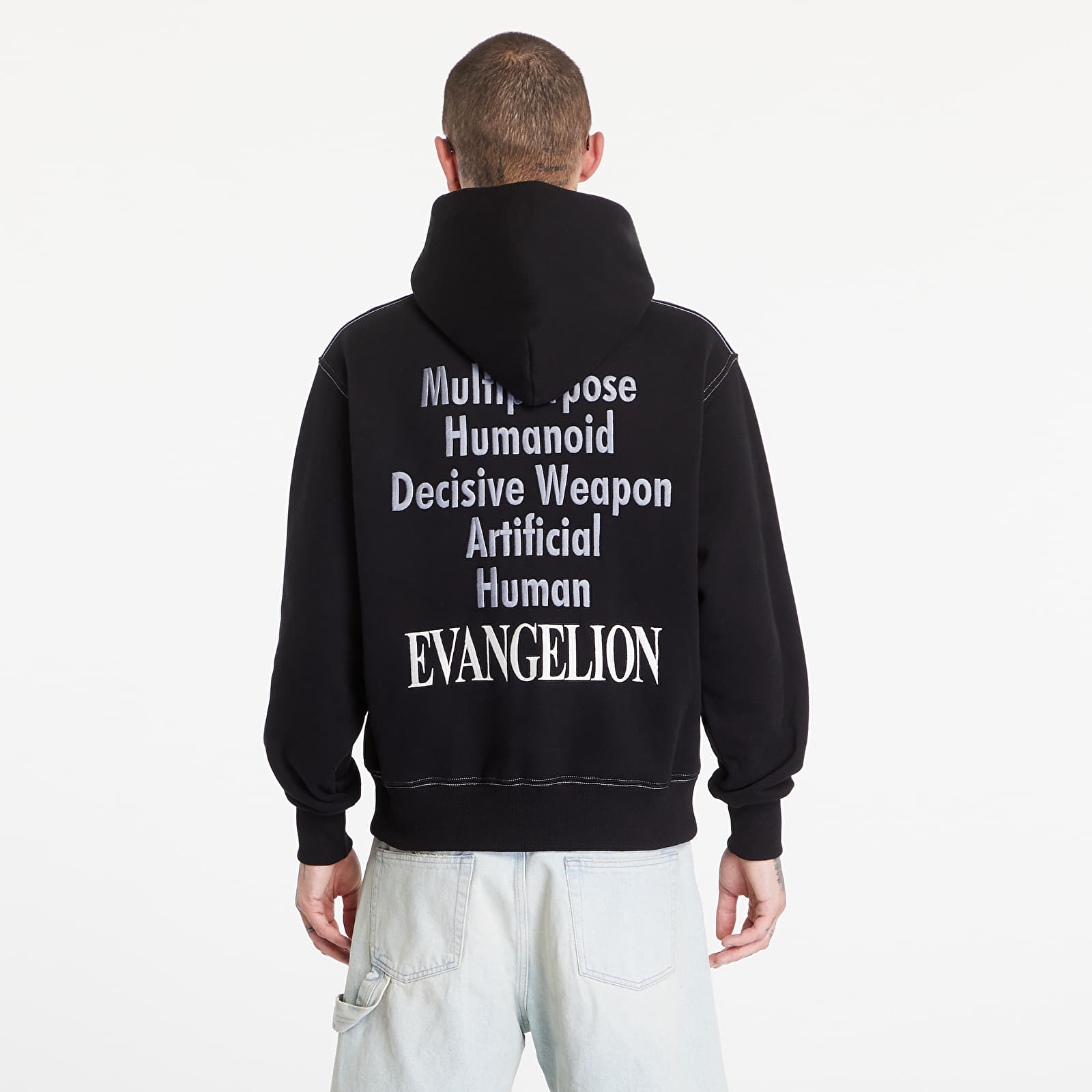 Мъжки суичъри PLEASURES Artificial Human Hoodie Black