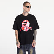 A BATHING APE Abc Camo Ape Head Relaxed Fit Short Sleeve Tee Black