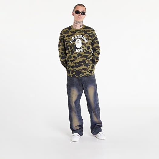 Bape 1st camo college pullover hoodie new arrivals