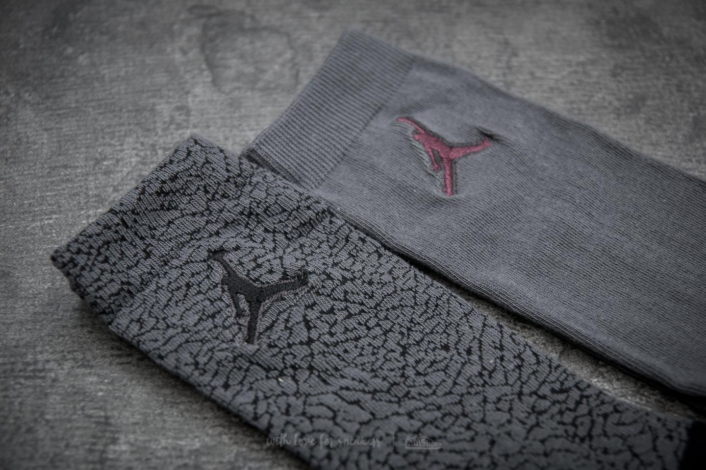 Kojinės Jordan Elephant Print 2 Pack Socks Anthracite/ Black