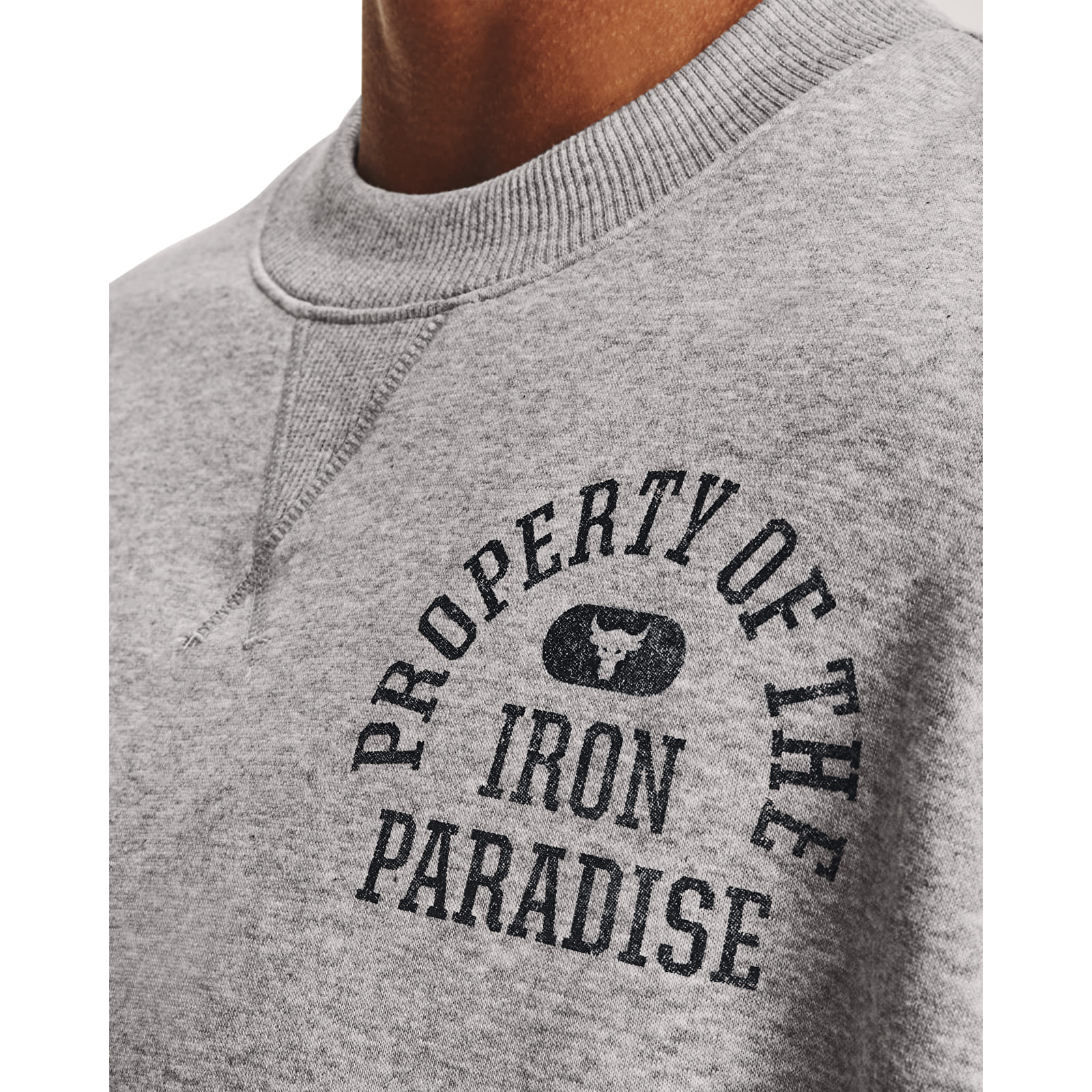 Women's hoodies Under Armour Prjct Rock Fleece LC Crew Gray