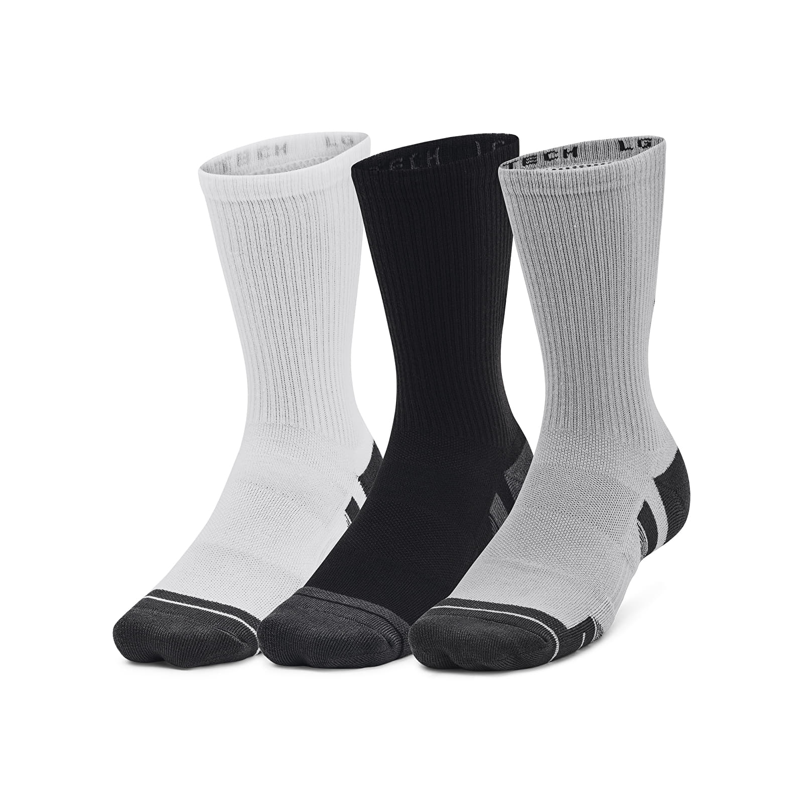 Ponožky Under Armour Performance Tech 3-Pack Crew Gray