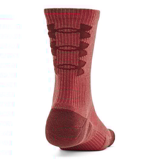 Socks Under Armour Perf Tech Nov 3 Pack Crew Red Footshop