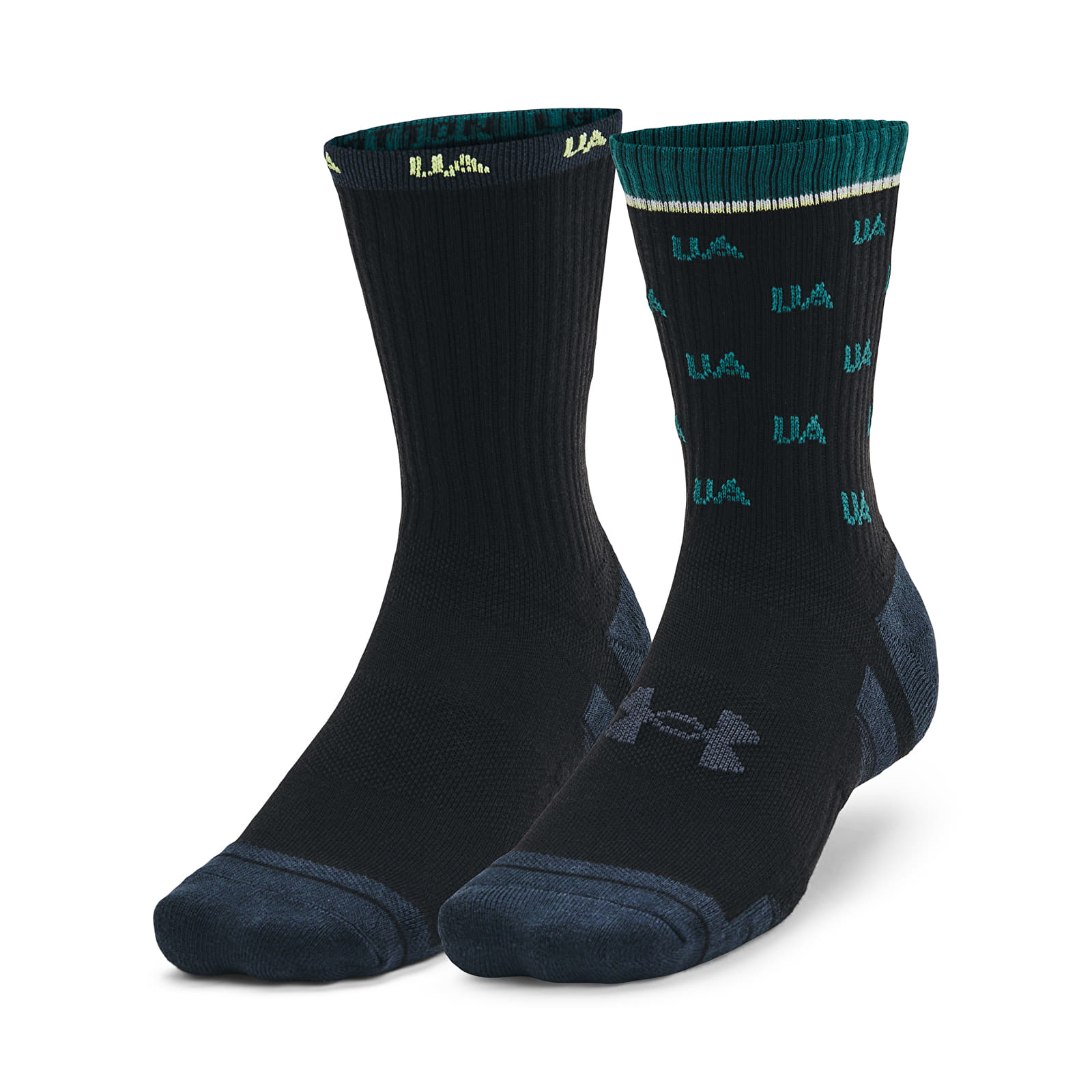 Zoknik Under Armour Perf Cotton Nov 2-Pack Mid Black