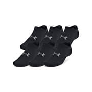 Under Armour Essential No Show 6pk Black