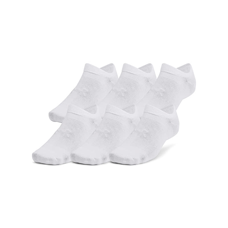 Nogavice Under Armour Essential No Show 6pk White