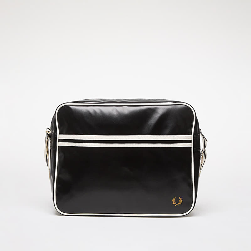 Borsa FRED PERRY Classic Shoulder Bag Black/  Ecru