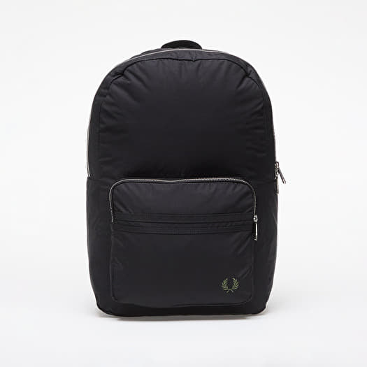 Zaini FRED PERRY Nylon Twin Tipped Backpack Black Footshop